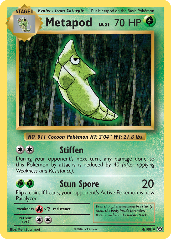 Metapod (4/108) [XY: Evolutions]