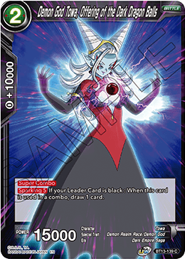 Demon God Towa, Offering of the Dark Dragon Balls (Common) (BT13-139) [Supreme Rivalry]