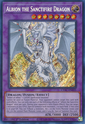 Albion the Sanctifire Dragon [CYAC-EN035] Secret Rare