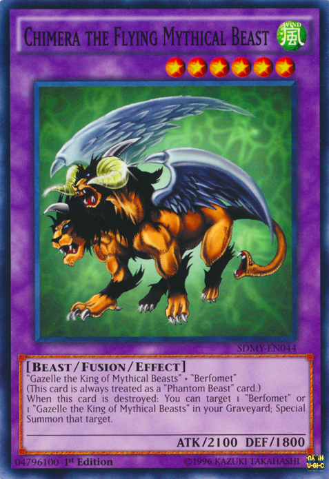 yugioh new chimera cards Chimera the Flying Mythical Beast [SDMY-EN044] Common