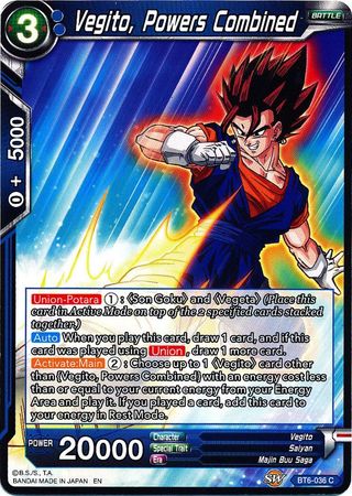 Vegito, Powers Combined (BT6-036) [Destroyer Kings]