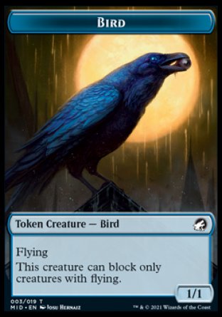 Bird Token [Innistrad: Midnight Hunt Tokens]