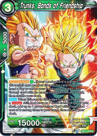 Trunks, Bonds of Friendship (BT11-079) [Vermilion Bloodline]