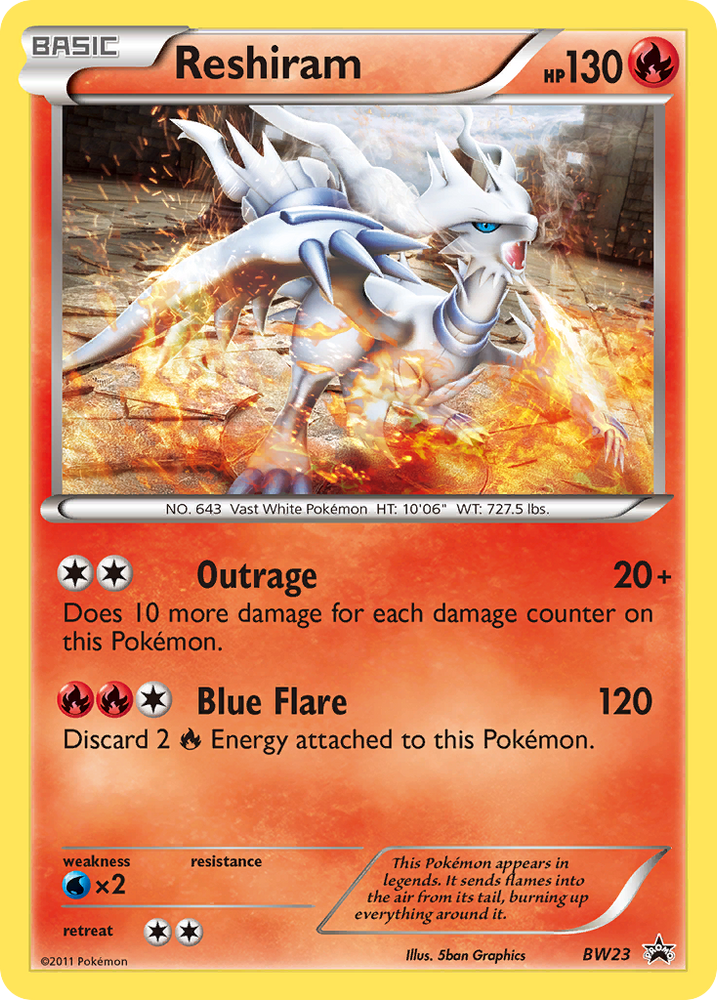 Reshiram (BW23) [Black & White: Black Star Promos]