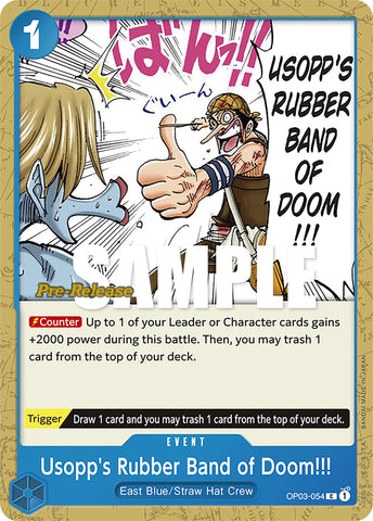 Usopp's Rubber Band of Doom!!! [Pillars of Strength Pre-Release Cards]