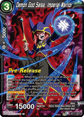 Demon God Salsa, Imperial Warrior (BT17-125) [Ultimate Squad Prerelease Promos]