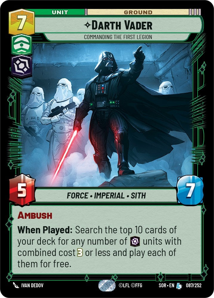 Darth Vader - Commanding the First Legion (87) [Spark of Rebellion]