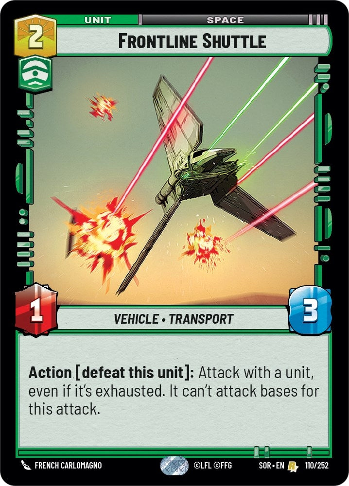 Frontline Shuttle (110) [Spark of Rebellion]