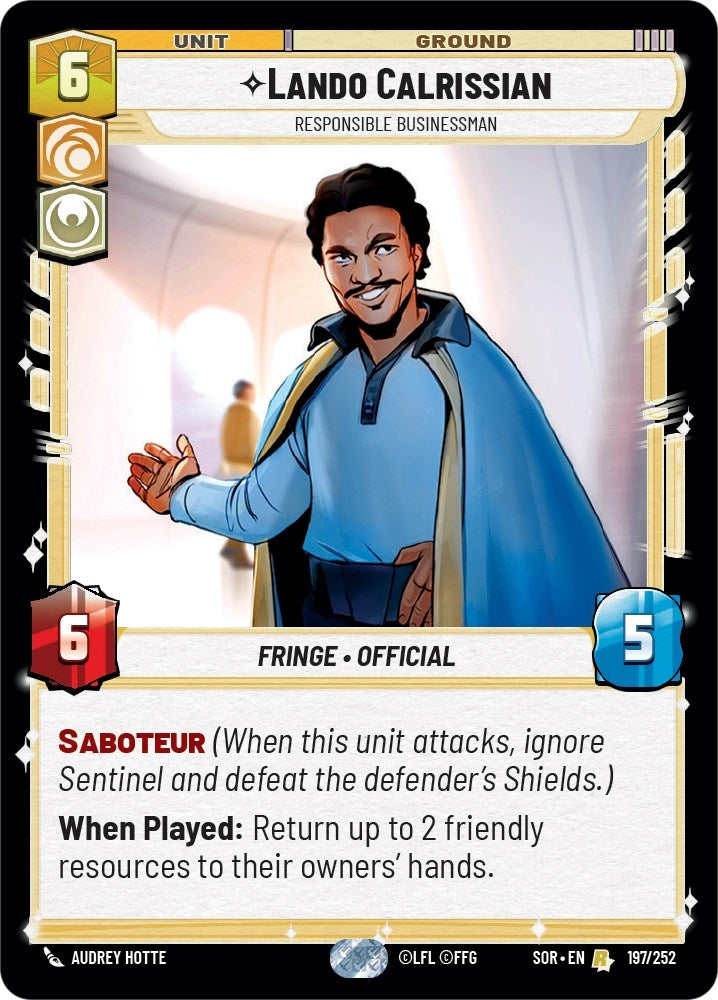 Lando Calrissian - Responsible Businessman (197) [Spark of Rebellion]
