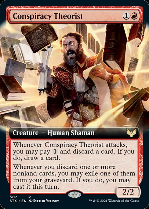 Conspiracy Theorist (Extended Art) [Strixhaven: School of Mages]