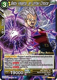 Baby Vegeta, an Unfair Choice (BT8-082_PR) [Malicious Machinations Prerelease Promos]