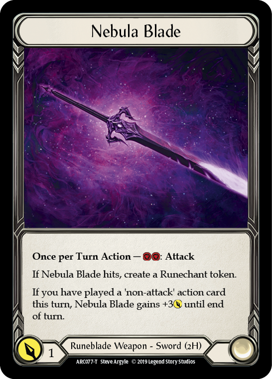 Nebula Blade [ARC077-T] (Arcane Rising)  1st Edition Normal