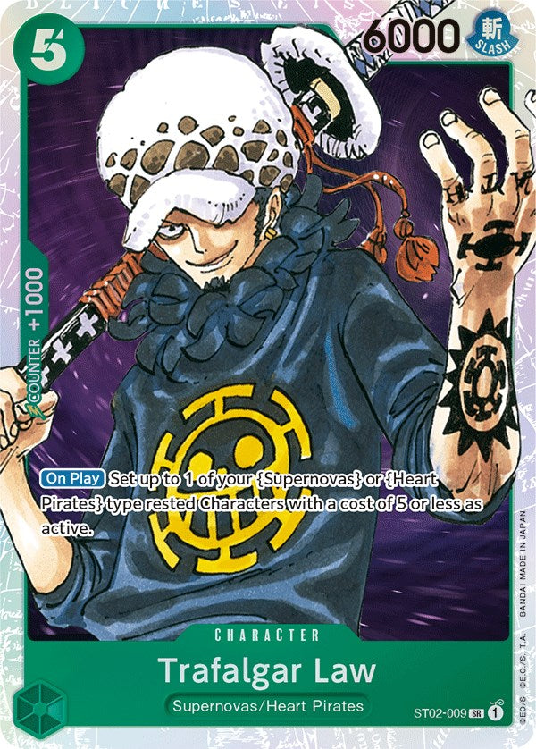 trafalgar law one piece card game Trafalgar Law [Starter Deck: Worst Generation]