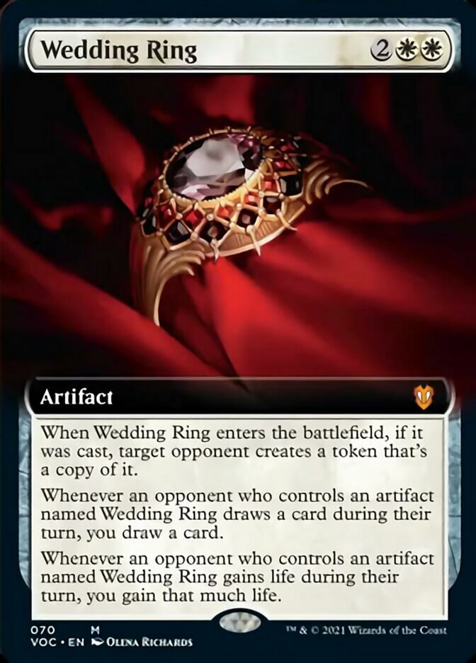 Wedding Ring (Extended Art) [Innistrad: Crimson Vow Commander]