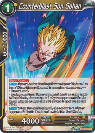 Counterblast Son Gohan (BT10-100) [Rise of the Unison Warrior]