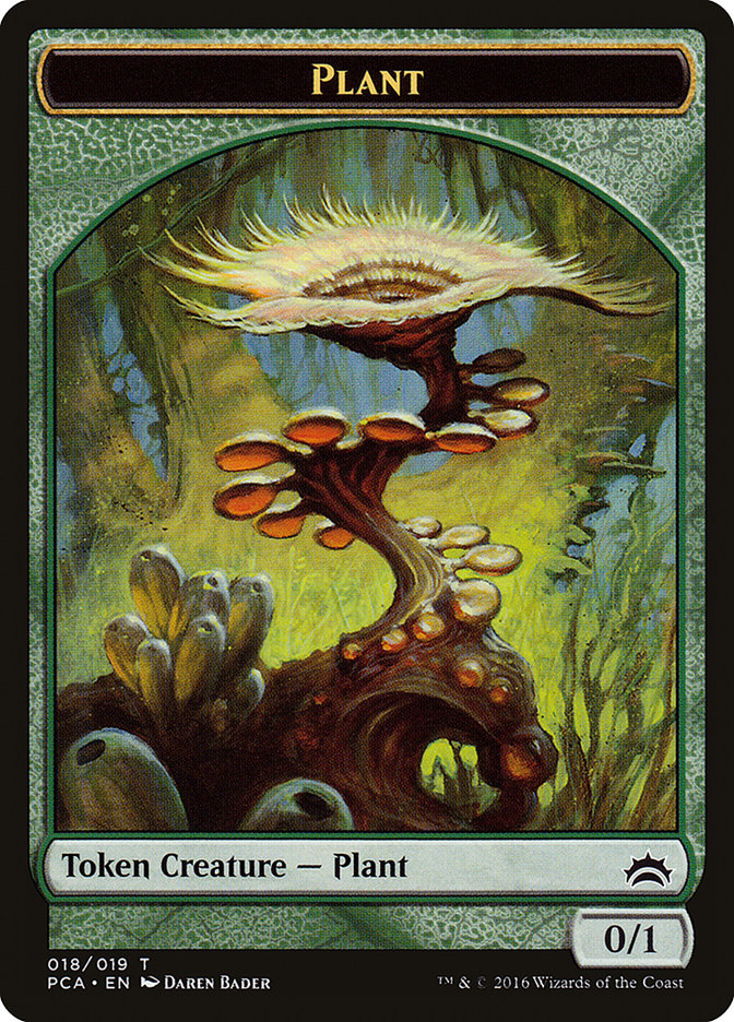 Plant // Ooze (016) Double-Sided Token [Planechase Anthology Tokens]