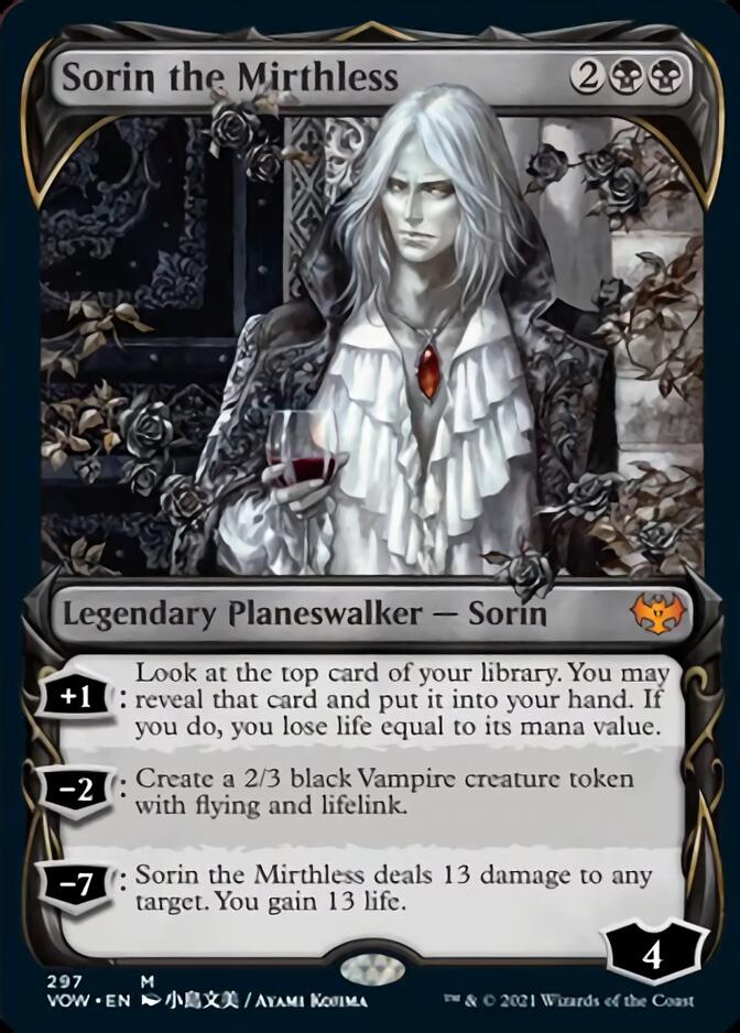 Sorin the Mirthless (Showcase Fang Frame) [Innistrad: Crimson Vow]