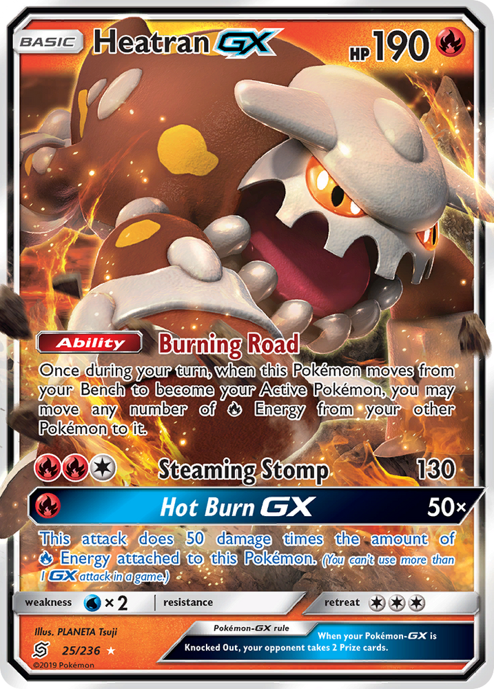 Heatran GX (25/236) [Sun & Moon: Unified Minds]