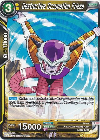 Destructive Occupation Frieza (BT2-104) [Union Force]