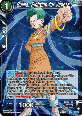 Bulma, Fighting for Vegeta (EX21-06) [5th Anniversary Set]