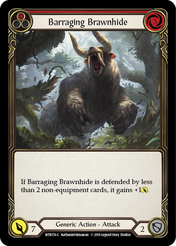 Barraging Brawnhide (Red) [WTR176-C] (Welcome to Rathe)  Alpha Print Normal