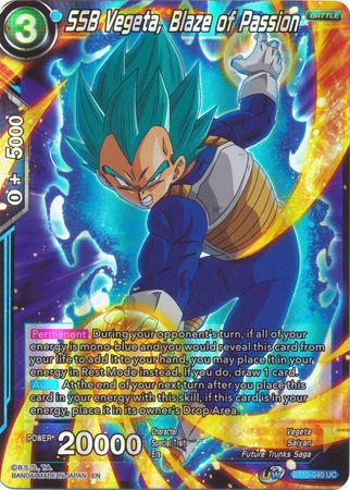 SSB Vegeta, Blaze of Passion (BT10-040) [Rise of the Unison Warrior]