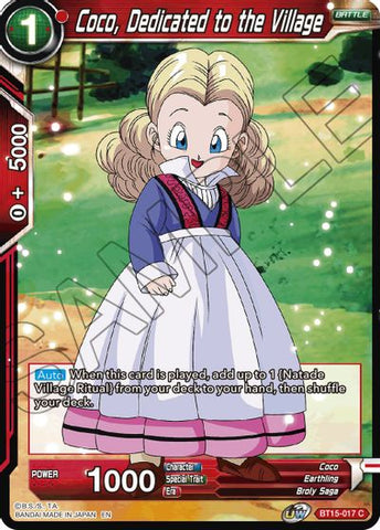 Coco, Dedicated to the Village (BT15-017) [Saiyan Showdown]