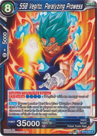 SSB Vegito, Paralyzing Prowess (BT10-045) [Rise of the Unison Warrior]