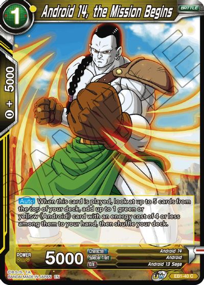 Android 14, the Mission Begins (EB1-40) [Battle Evolution Booster]