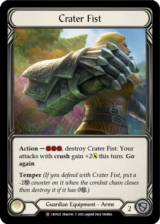 Crater Fist [U-CRU025] (Crucible of War Unlimited)  Unlimited Rainbow Foil