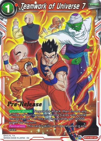 Teamwork of Universe 7 (BT14-027) [Cross Spirits Prerelease Promos]