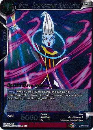 Whis, Tournament Spectator (BT9-033) [Universal Onslaught Prerelease Promos]