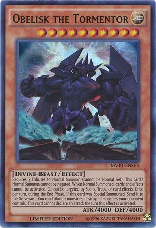 yugioh obelisk card Obelisk the Tormentor (Anime Art) - 8 cards set
