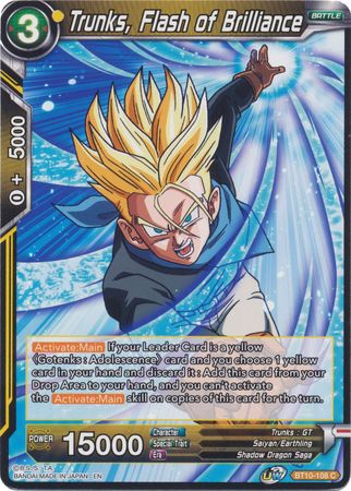 Trunks, Flash of Brilliance (BT10-108) [Rise of the Unison Warrior]