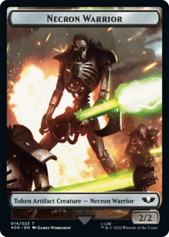Necron Warrior // Insect Double-Sided (Surge Foil) [Warhammer 40,000 Tokens]