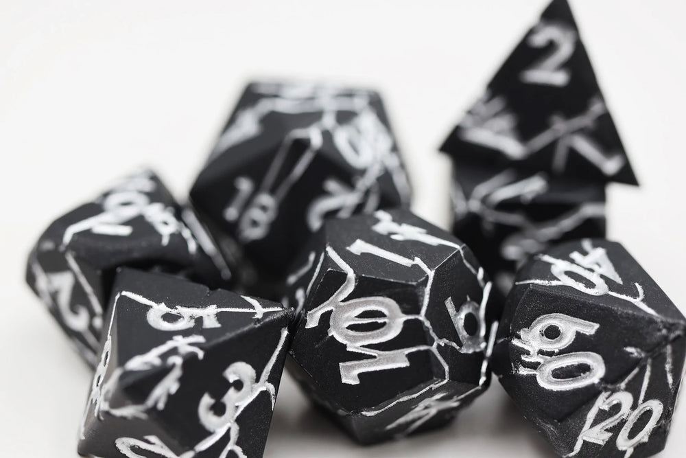 Black Quarry Metal RPG Dice Set