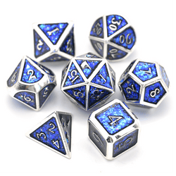 Electric Blue RPG Dice Set