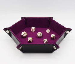 Dice Tray Leatherette & Velvet