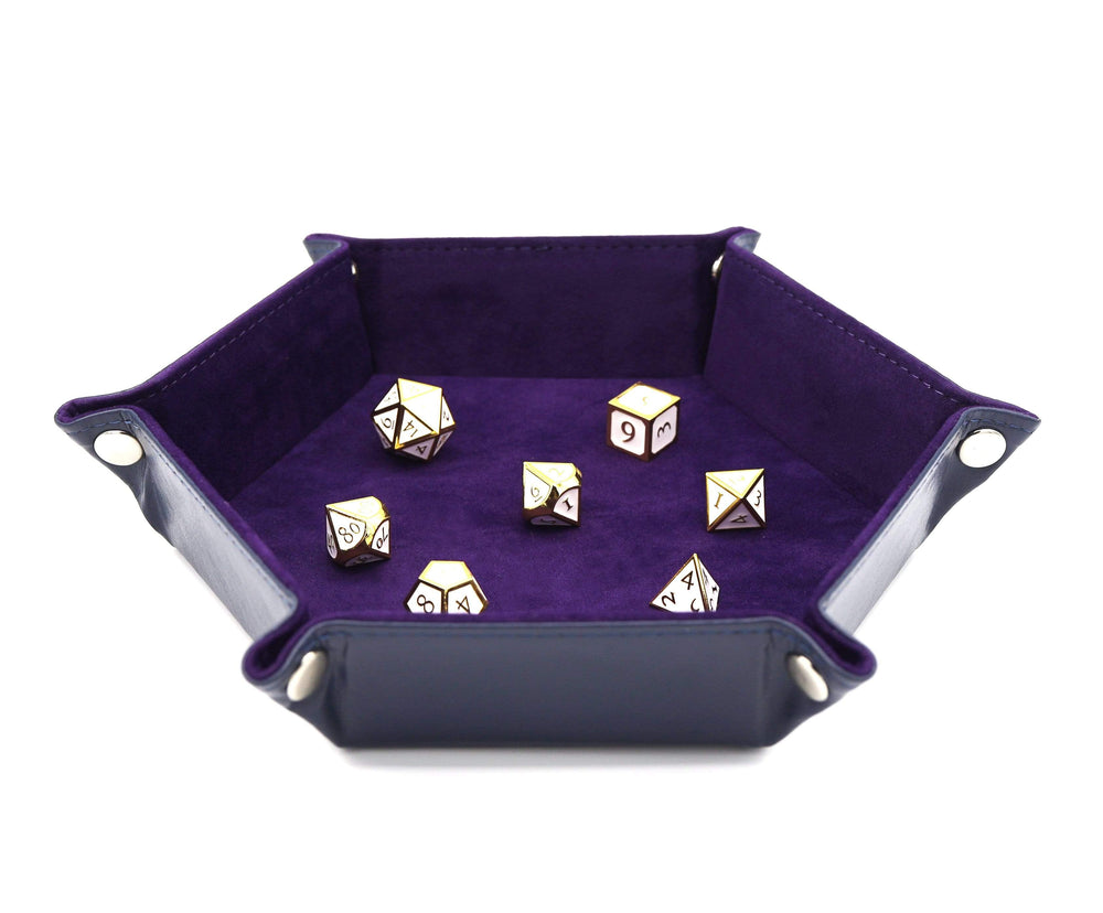 Dice Tray Leatherette & Velvet