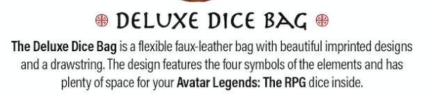 Avatar Legends RPG Deluxe Kickstarter Bundle