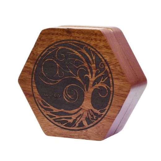 Tree of Life - Sapele Wood Dice Box