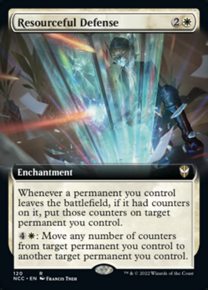Resourceful Defense (Extended Art) [Streets of New Capenna Commander]