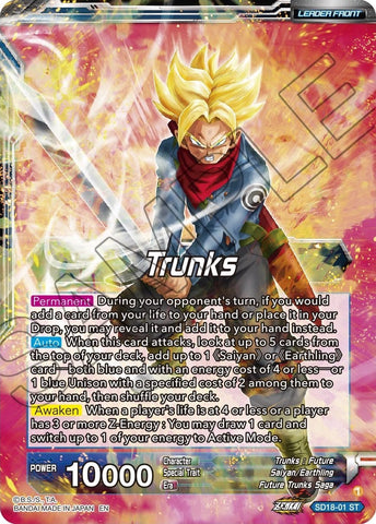 Trunks // SS2 Trunks, Envoy of Justice Returns (SD18-01) [Dawn of the Z-Legends]