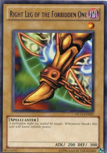 Right Leg of the Forbidden One (Red) [DL11-EN002] Rare
