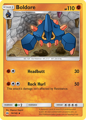 Boldore (70/149) [Sun & Moon: Base Set]