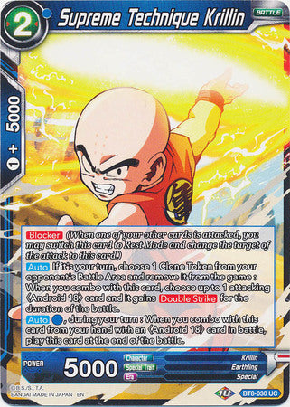 Supreme Technique Krillin (BT8-030) [Malicious Machinations]