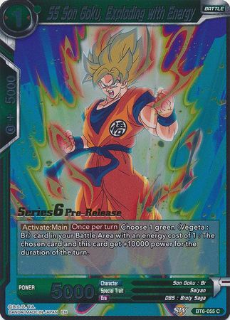 SS Son Goku, Exploding with Energy (BT6-055_PR) [Destroyer Kings Prerelease Promos]