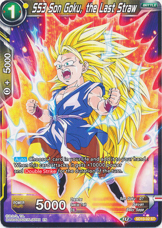 SS3 Son Goku, the Last Straw (Starter Deck - Parasitic Overlord) (SD10-02) [Malicious Machinations]