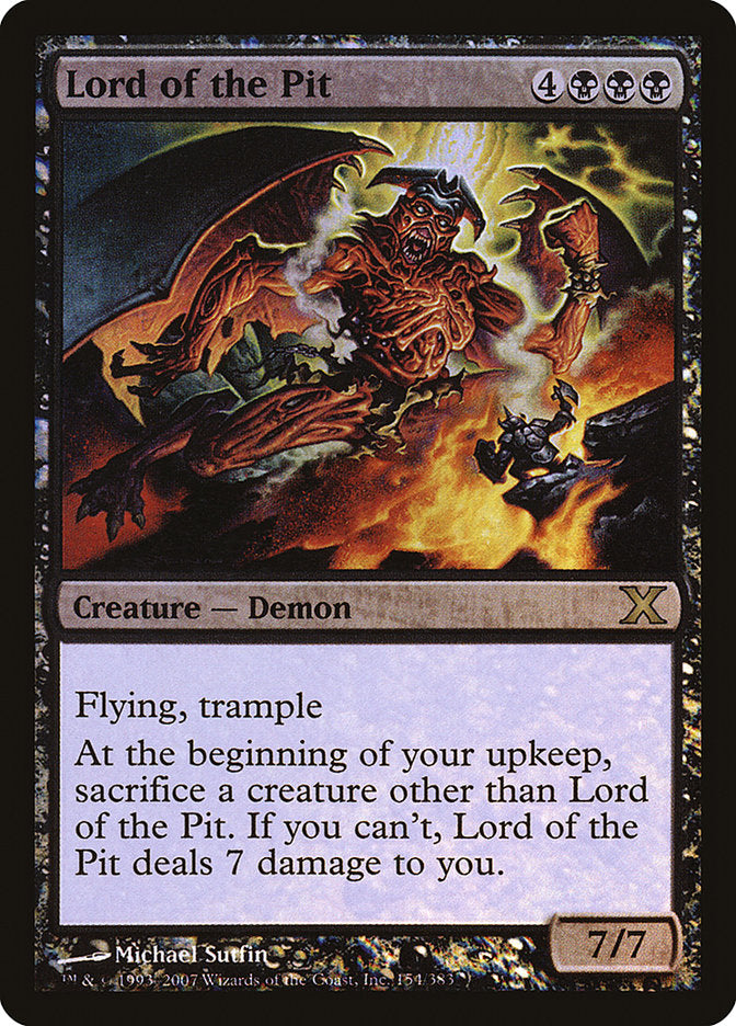 Lord of the Pit (Premium Foil) [Tenth Edition]