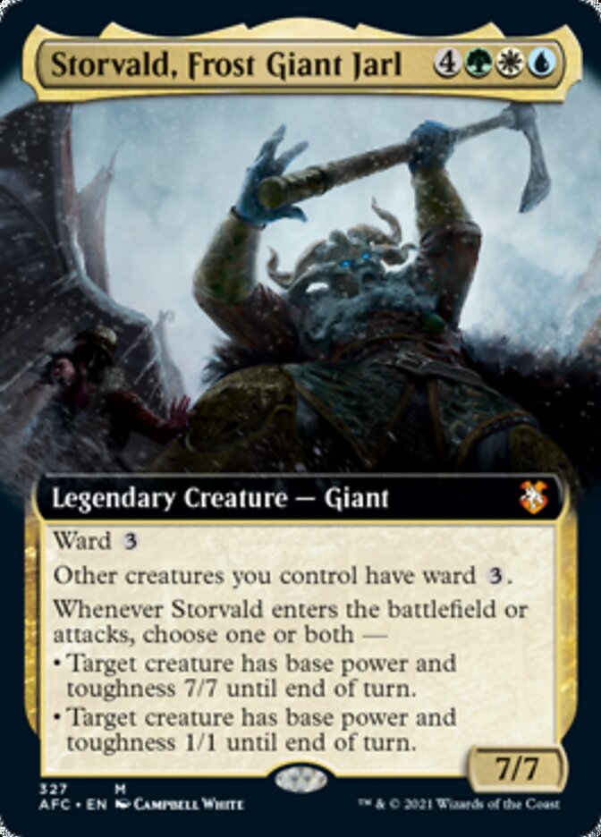 Storvald, Frost Giant Jarl (Extended Art) [Dungeons & Dragons: Adventures in the Forgotten Realms Commander]
